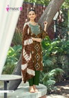 Khanak Vol 1 By Mystic 9 Rayon Embroidery Kurti With Bottom Dupatta Wholesalers In Delhi